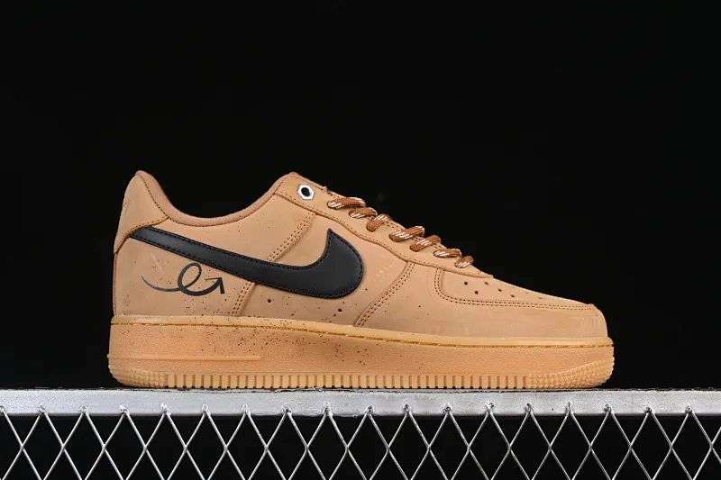 All categories Nk Air Force 1 Air Force series Nk Air Force 1 Low Air Force low top Nike Air Force 1'07 Low Wheat color graffiti Air Force 1 low top casual sneakers CJ9179-700